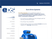 Tablet Screenshot of eurodrivesystems.com